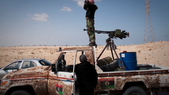 Libya Rebels Lookout 3-24